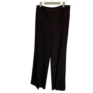 St. John Caviar Black Wide Leg Womens Dress Pants Size 12